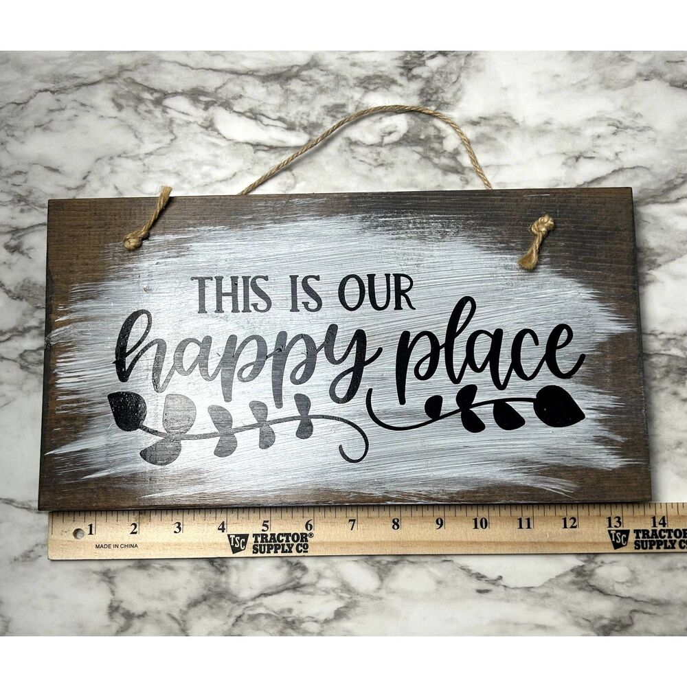 This Is Our Happy Place Sign Home Decor Wallhanging